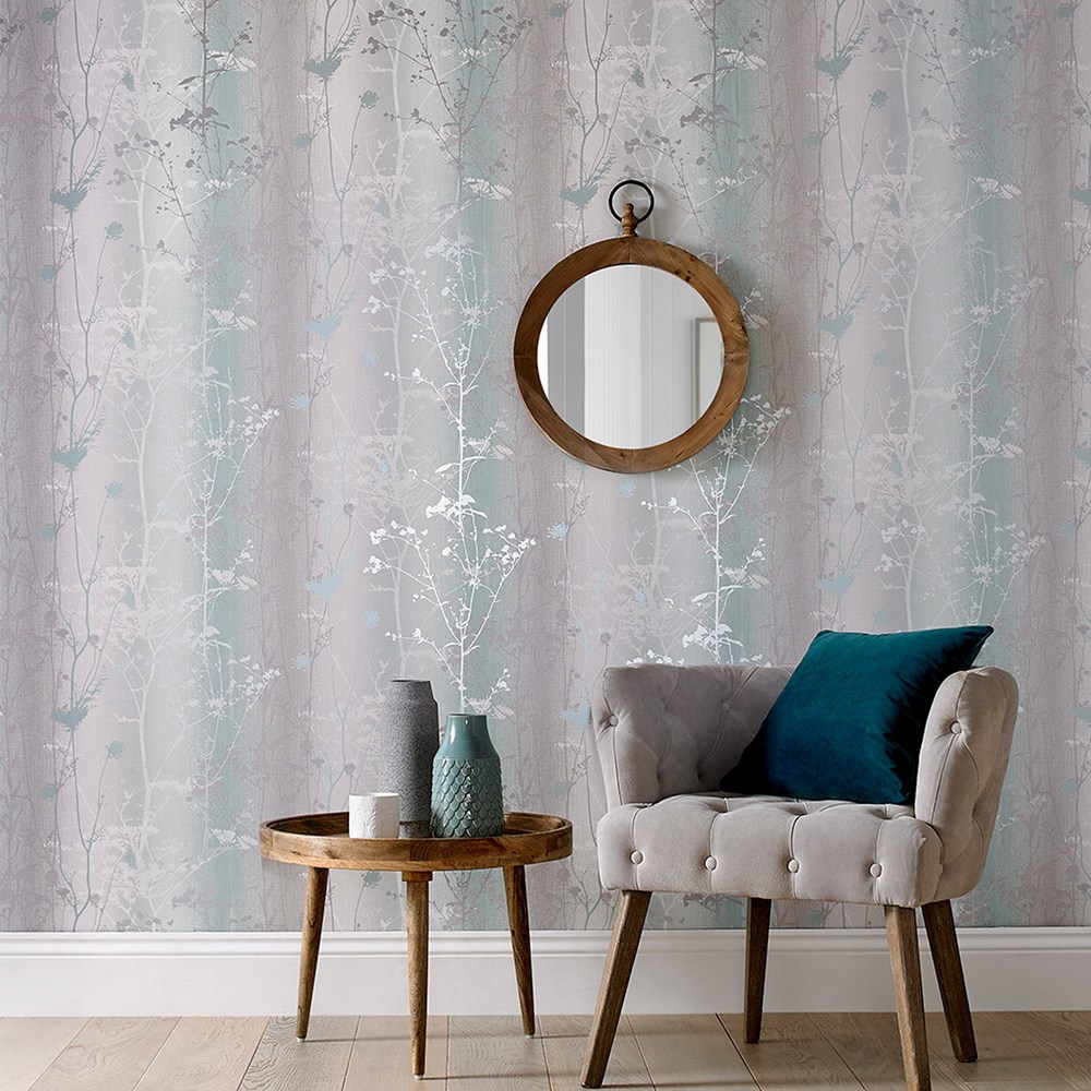 Wildflower Wallpaper 104073 by Graham & Brown in Mint Green